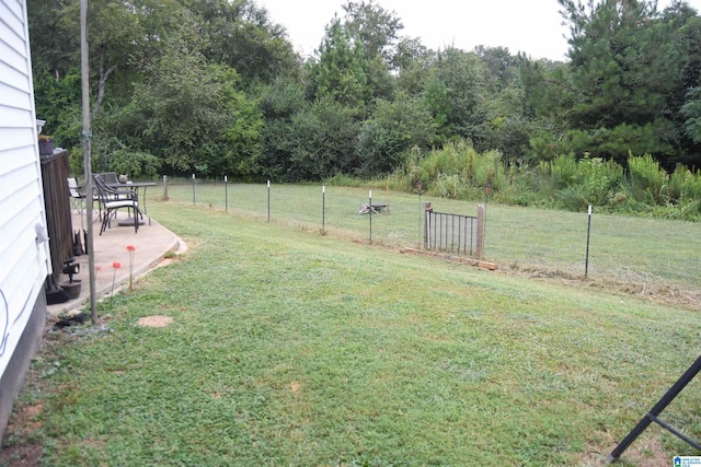 view of yard with a patio