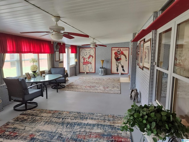 view of sunroom