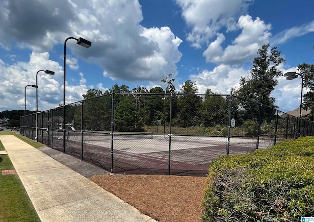 view of tennis court