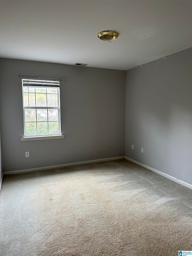 view of carpeted empty room