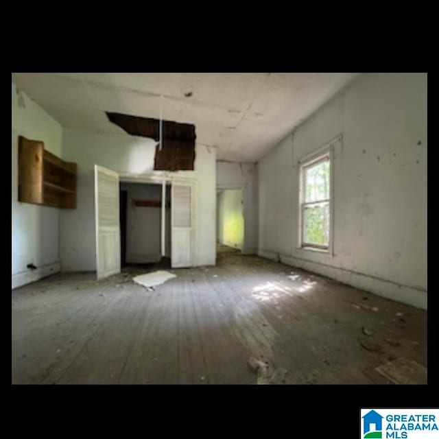 interior space with wood-type flooring