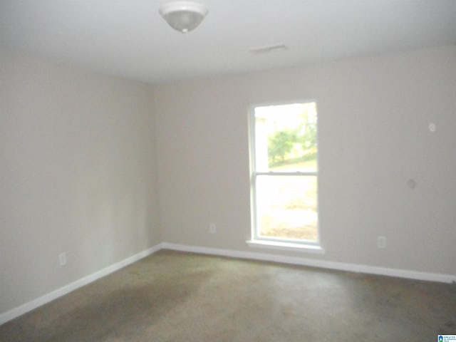 view of carpeted empty room