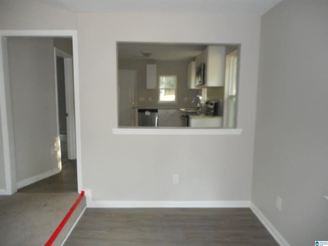 interior space with wood-type flooring