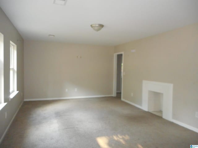 view of spare room