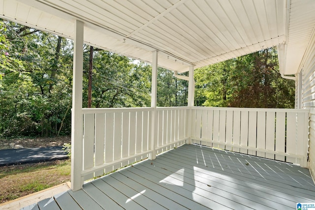 view of wooden terrace