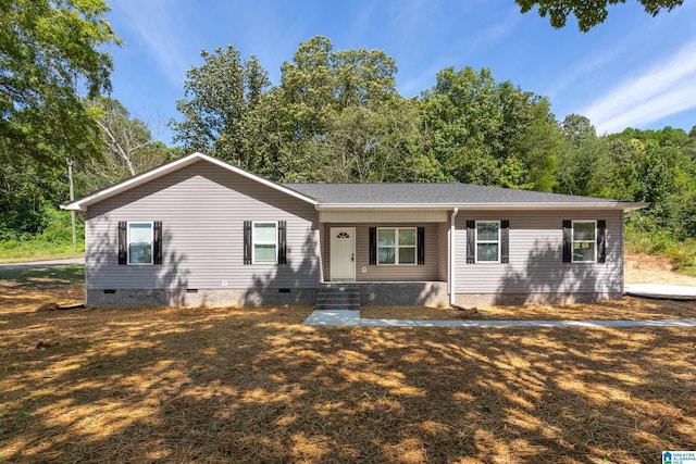 view of ranch-style house