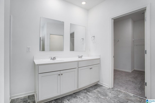 bathroom with vanity