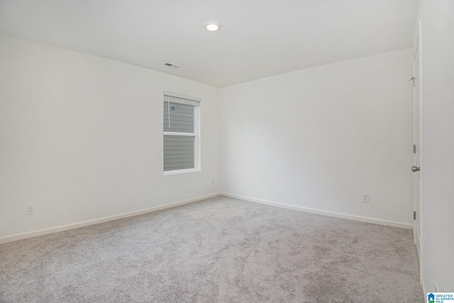 view of carpeted empty room