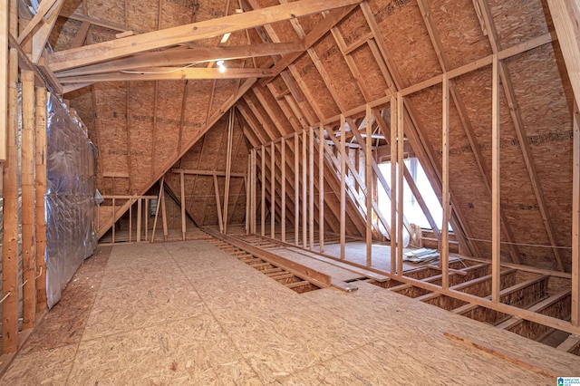 view of attic