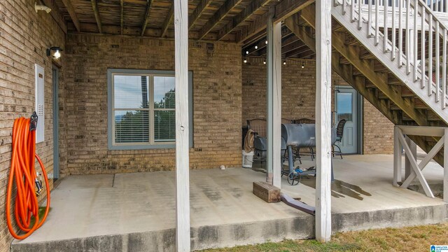 view of patio / terrace featuring a balcony