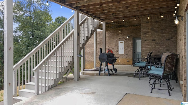 view of patio / terrace featuring area for grilling