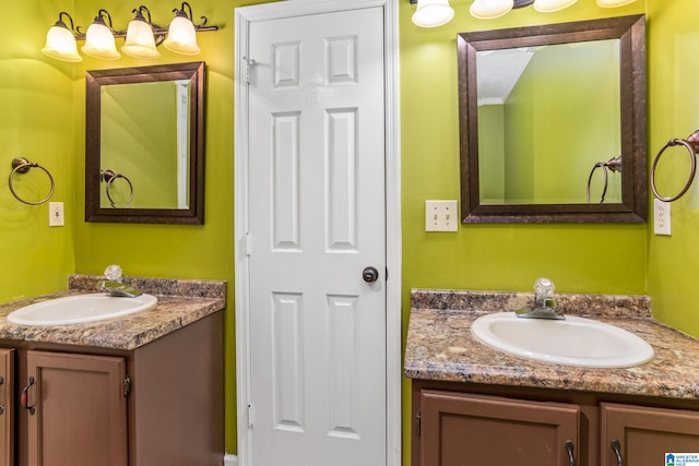 bathroom with vanity