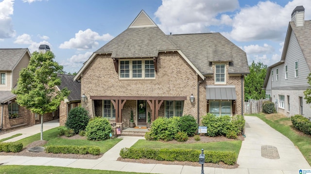 view of front of property with covered porch