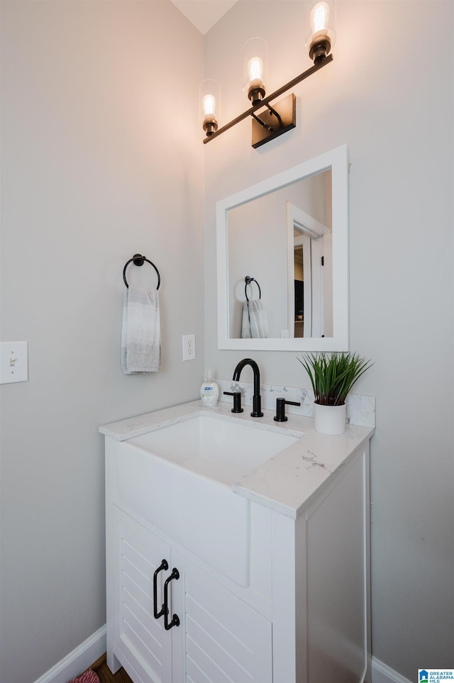 bathroom featuring vanity