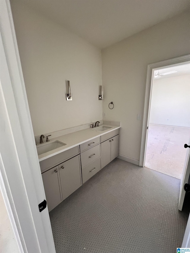 bathroom with vanity