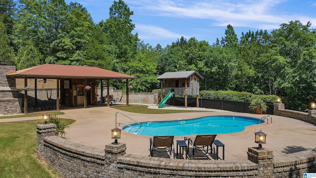 view of pool with a patio