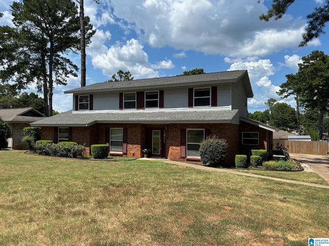 view of property with a front yard