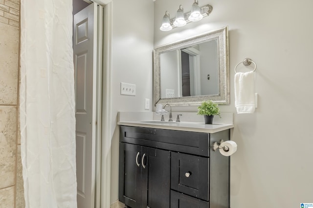 bathroom with vanity