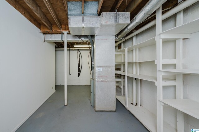3424 Oakdale Dr, Vestavia Hills, AL 35223 - unfinished below grade area featuring heating unit