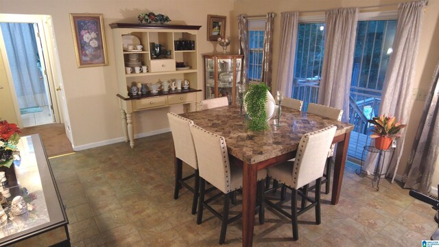 view of dining room