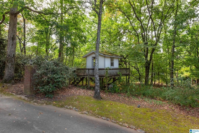 exterior space featuring a deck