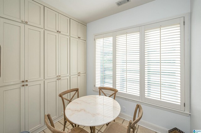 view of dining area