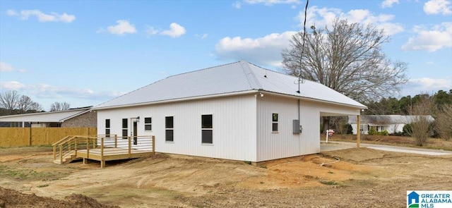 view of rear view of property