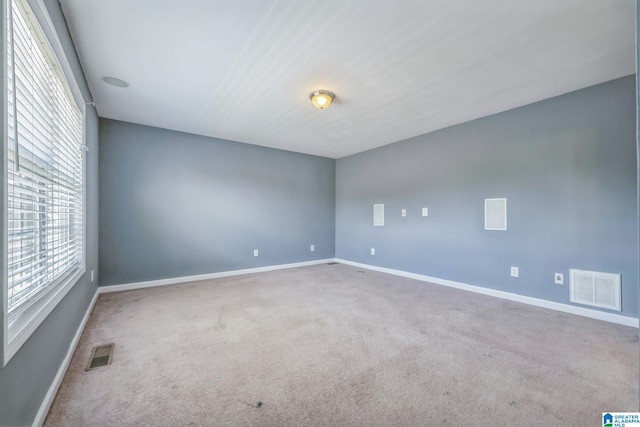 view of carpeted empty room