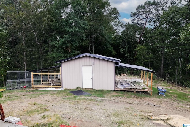 view of outbuilding