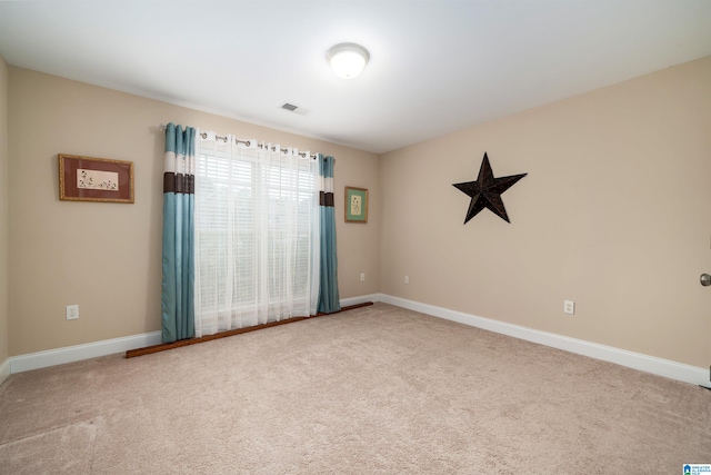 view of carpeted empty room