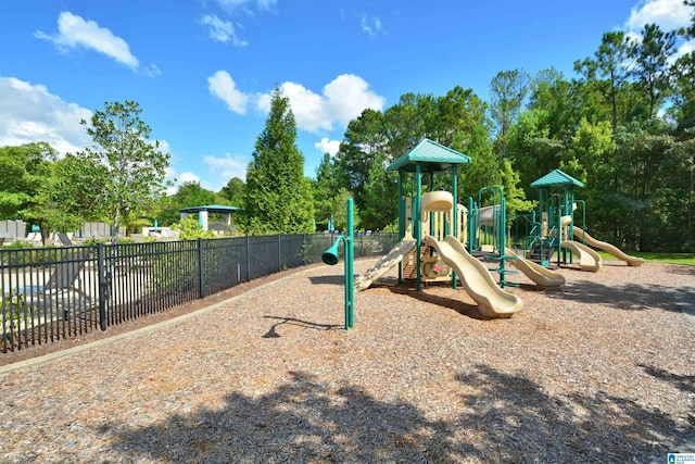 view of jungle gym