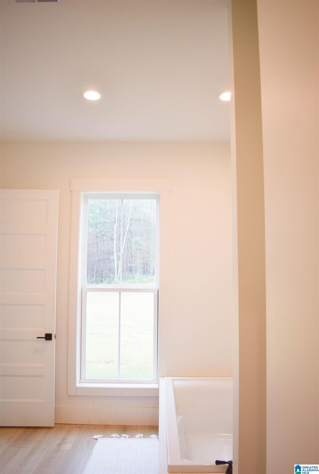 entryway featuring light hardwood / wood-style floors