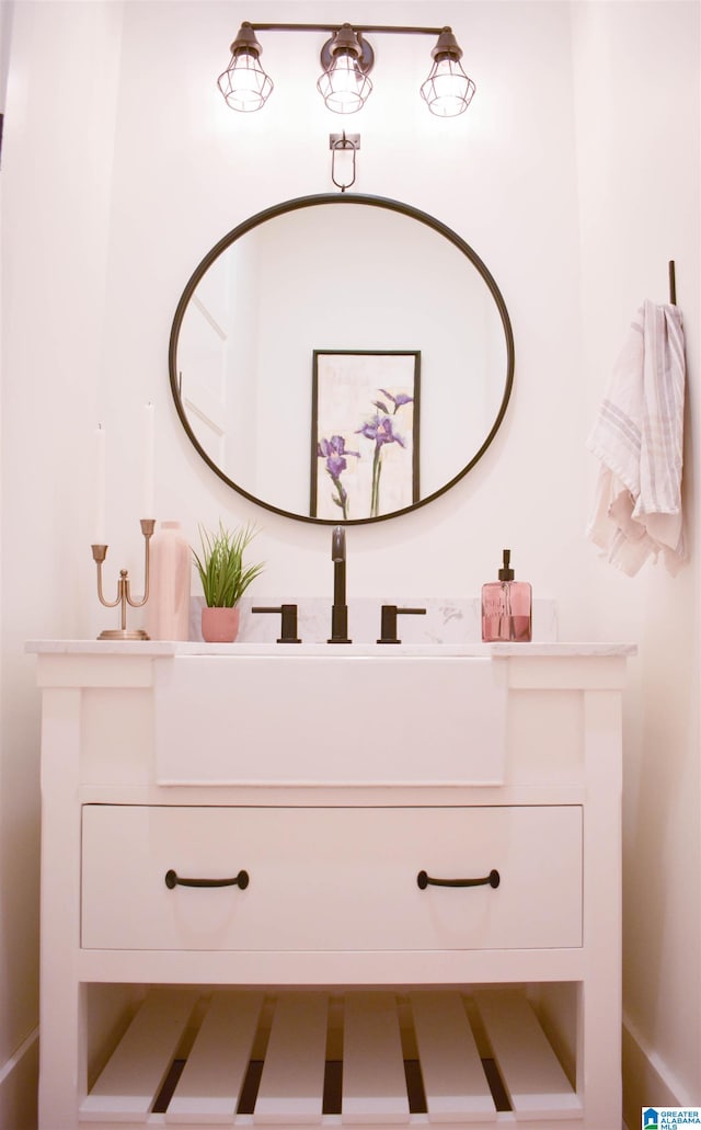 bathroom featuring vanity