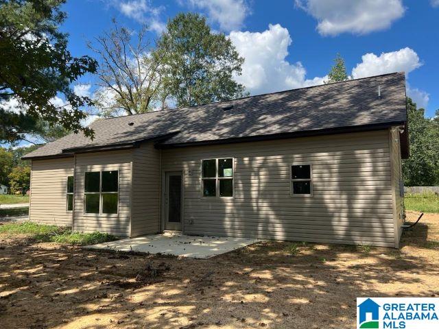 rear view of property with a patio