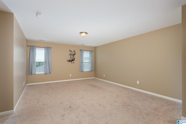 view of carpeted empty room