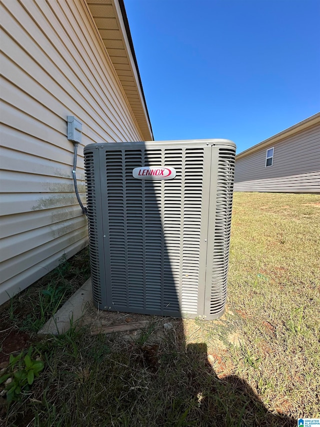 exterior details with central AC unit