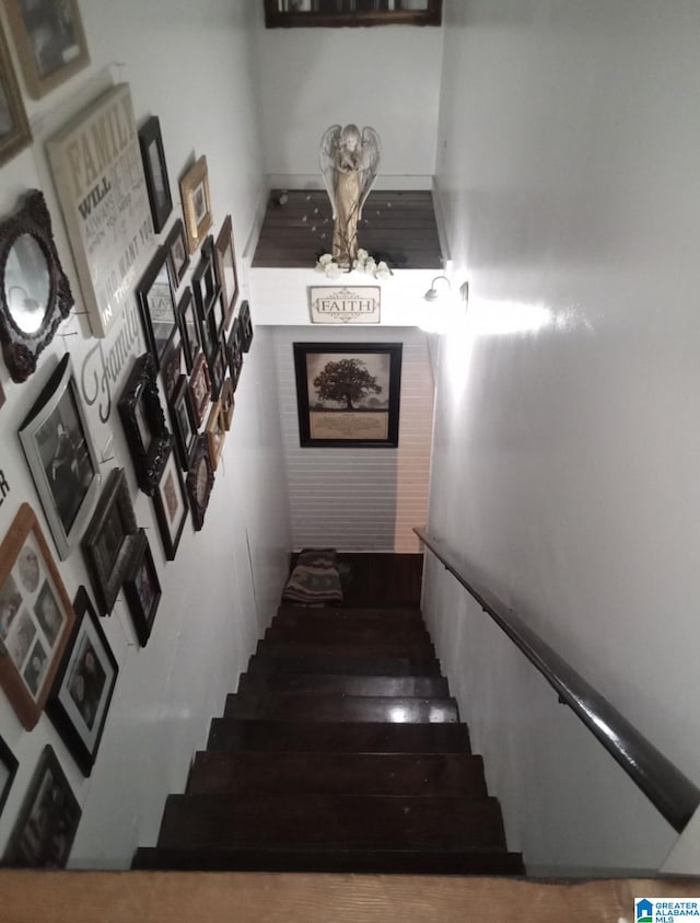 view of stairs