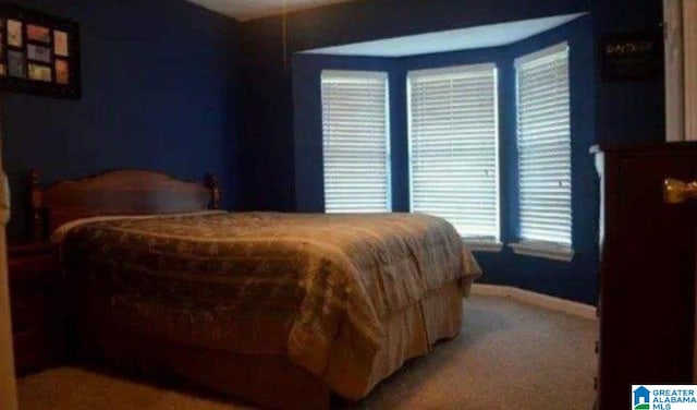 bedroom with carpet flooring