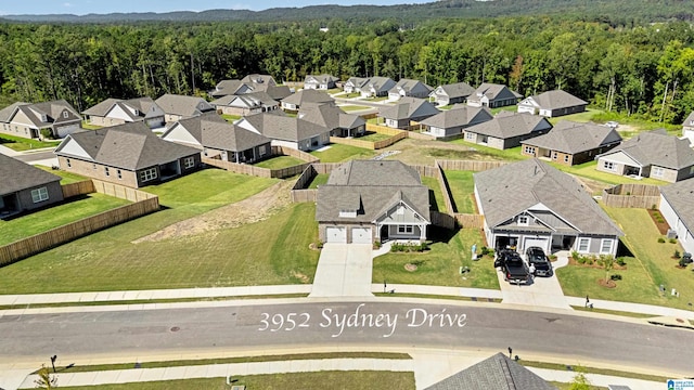 birds eye view of property