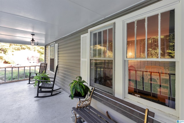 view of patio with covered porch