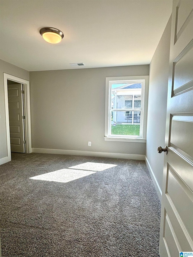 view of carpeted empty room