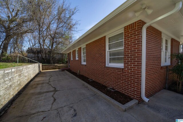 view of home's exterior featuring a patio