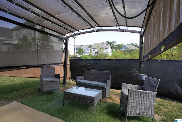 617 Windmill Cir, Helena, AL 35080 - view of patio featuring a fenced backyard and a pergola