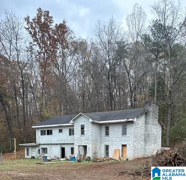 view of rear view of property