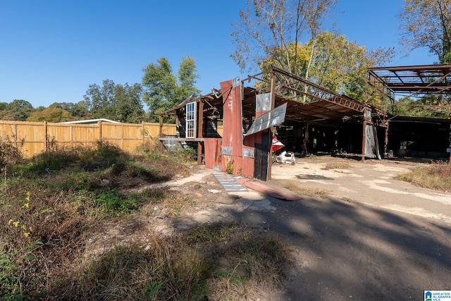 view of side of property