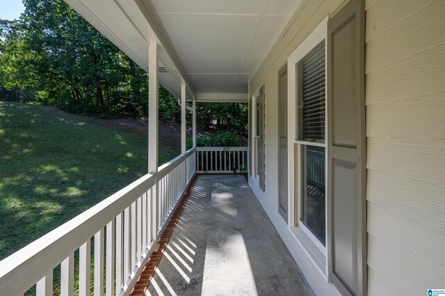 balcony with a porch