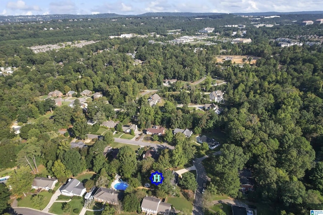2825 Cahawba Trl, Birmingham, AL 35243 - aerial view featuring a wooded view