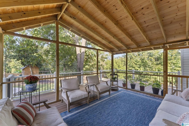 2825 Cahawba Trl, Birmingham, AL 35243 - sunroom / solarium with beam ceiling