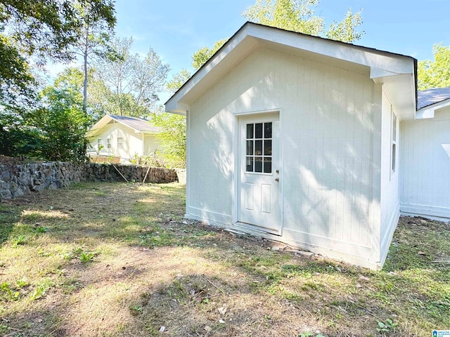 view of outdoor structure