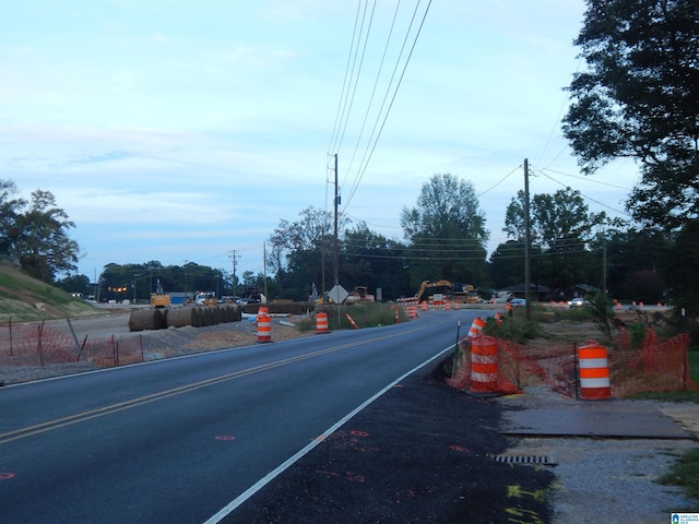 view of road